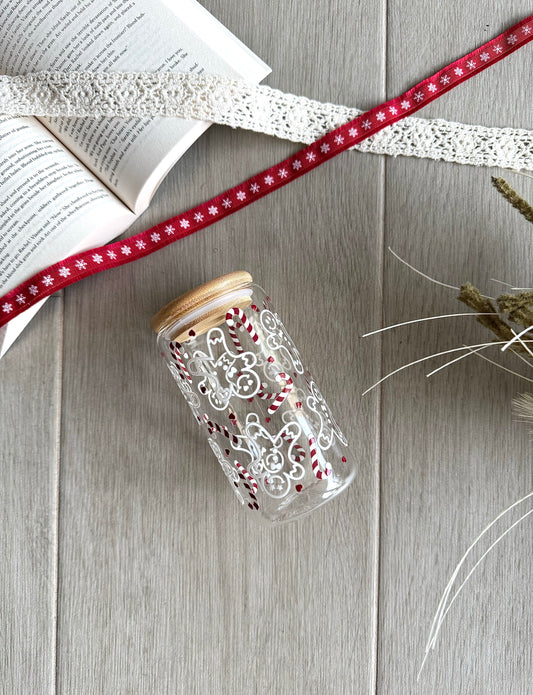 Gingerbread Sweets | 16oz Glass Tumbler
