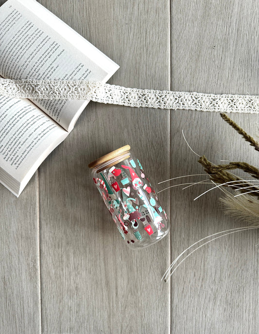 Gnome Sweet Gnome - 16oz Glass Tumbler