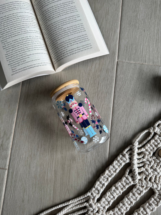 Winter Wonderland Nutcracker | 16oz Glass Tumbler
