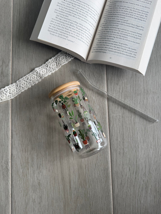 Leaf Me Be | 16oz Glass Tumbler