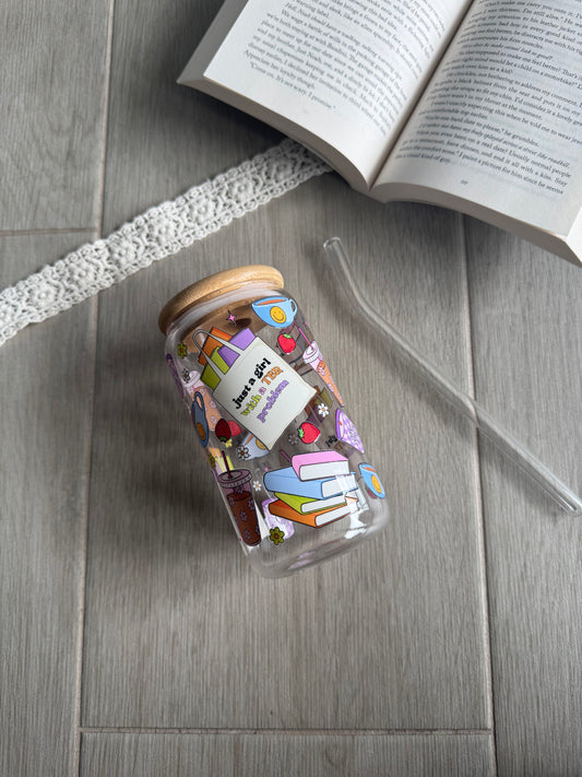 Just A Girl | 16oz Glass Tumbler